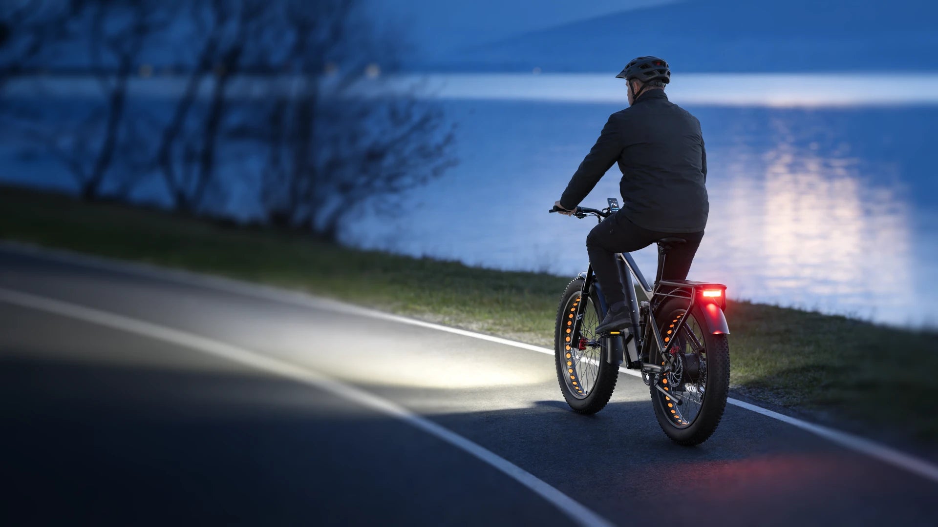 Ride beyond sunset.
Stay seen.
Stay in control.